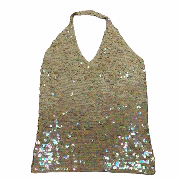 Jane by Marciasiano Sequin Halter top - Picture 6 of 9